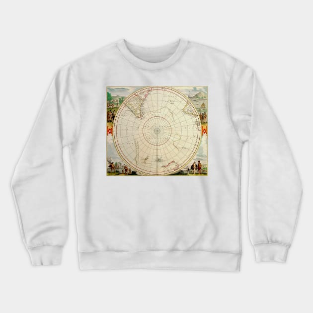 Terra Australis map Crewneck Sweatshirt by Culturio